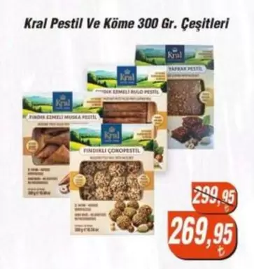 Kral Pestil Ve Köme Çeşitleri
