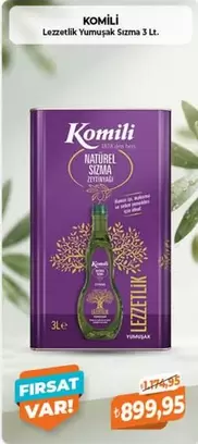 Komili - Lezzetli Yumuşak Sızma Zeytinyağı