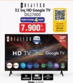 32 İnç HD Google TV DG27000