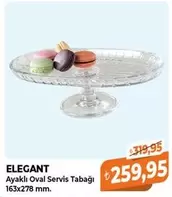 Ayaklı Oval Servis Tabağı