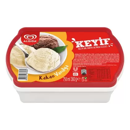 ALGIDA 750 ML KAKAO VANİLYA