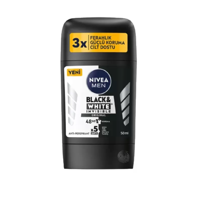 NIVEA DEO STICK 50 ML BW POWER ERKEK