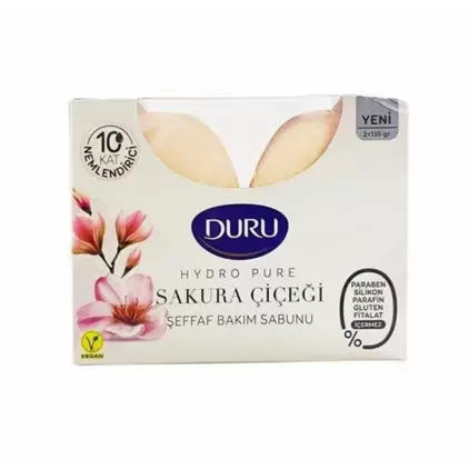 Duru Hydro Pure Sakura Çiçeği Kalıp Sabun 2 x 135 gr