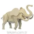 Tekzen JP215 Ahşap 3D Maket Fil