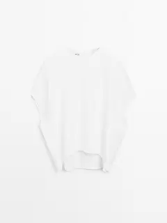 Uzun kolsuz oversize bluz - STUDIO