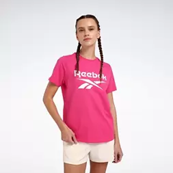 NEW ID REG TEE Pembe Kadın Kısa Kol T-Shirt