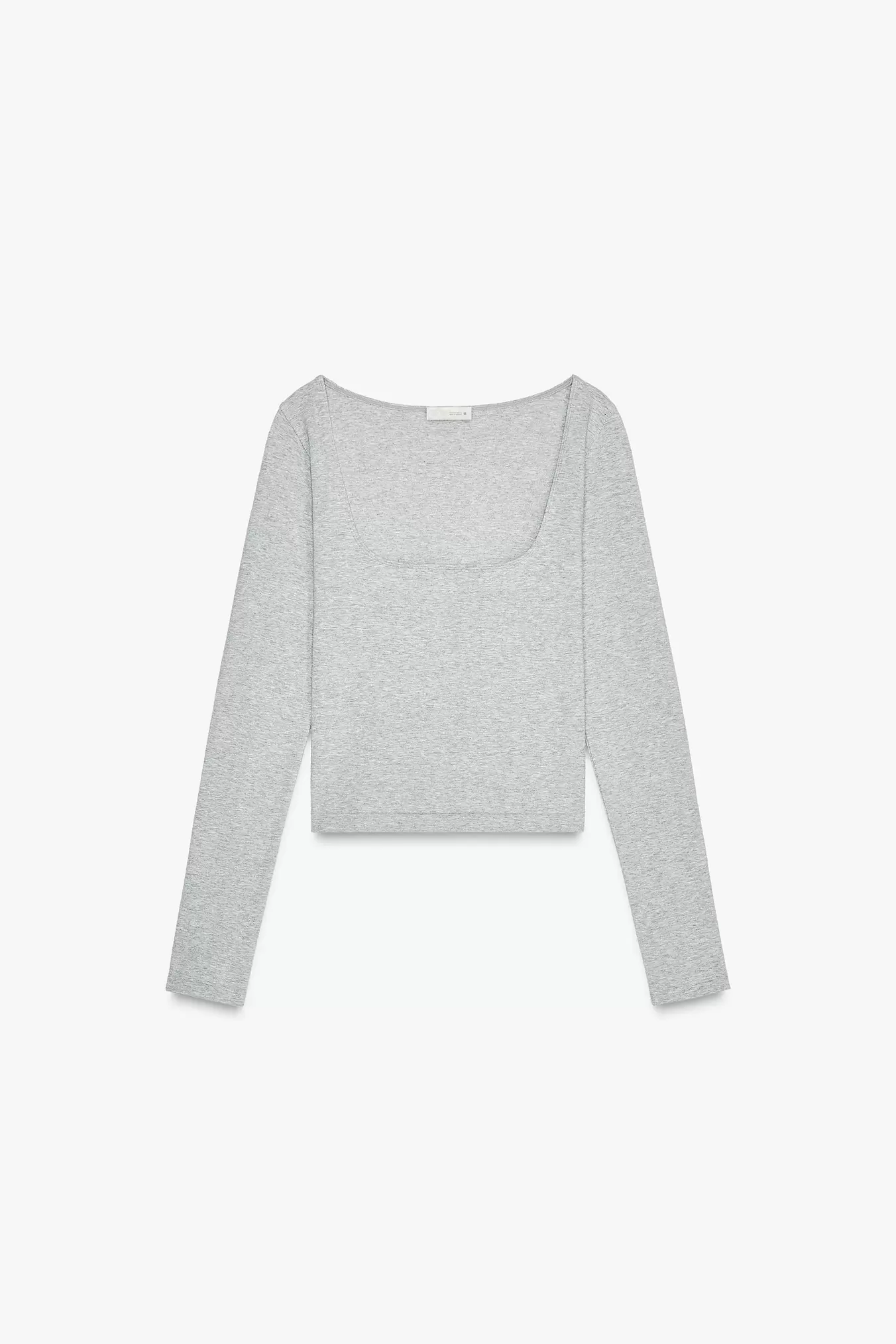 SEAMLESS SQUARE-NECK TOP