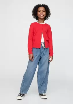 %50 Kız Çocuk | Kids High Rise Ultrasoft Easy Horseshoe Jean Pantolon