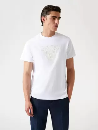 Regular fit logolu T-shirt