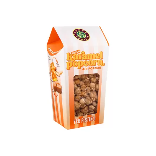 Tuzlu Karamelli ve Yer Fıstıklı Popcorn 130g