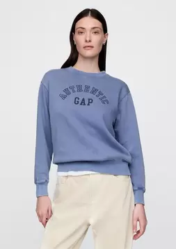 %46 Gap Logo Vintage Soft Fransız Havlu KumaşSweatshirt