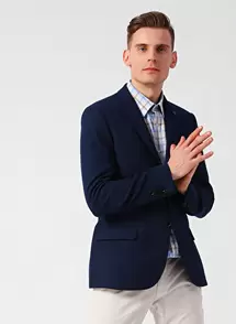 Cotton Bar Lacivert Ceket