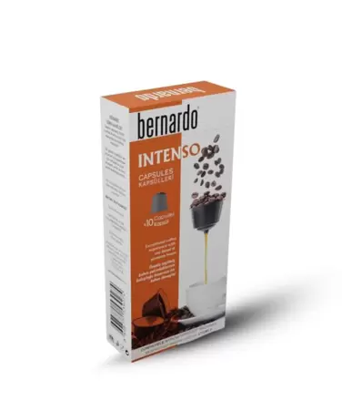 Bernardo Intenso 12’li Kapsül Kahve – Nespresso® Uyumlu Yoğun ve Güçlü Espresso