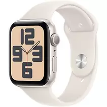 APPLE Watch SE GPS 44mm Starlight Aluminium Case with Starlight Sport Band - M/L