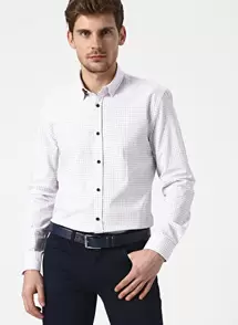 Cotton Bar Kırmızı Erkek Gömlek
