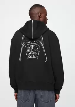 %20 Star Wars Grafikli Extra Heavyweight Varsity Ceket
