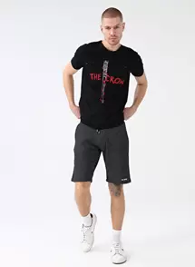The Crow Regular Fit Antrasit Erkek Şort HOPE
