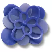 Blooming Dark Blue Flower –