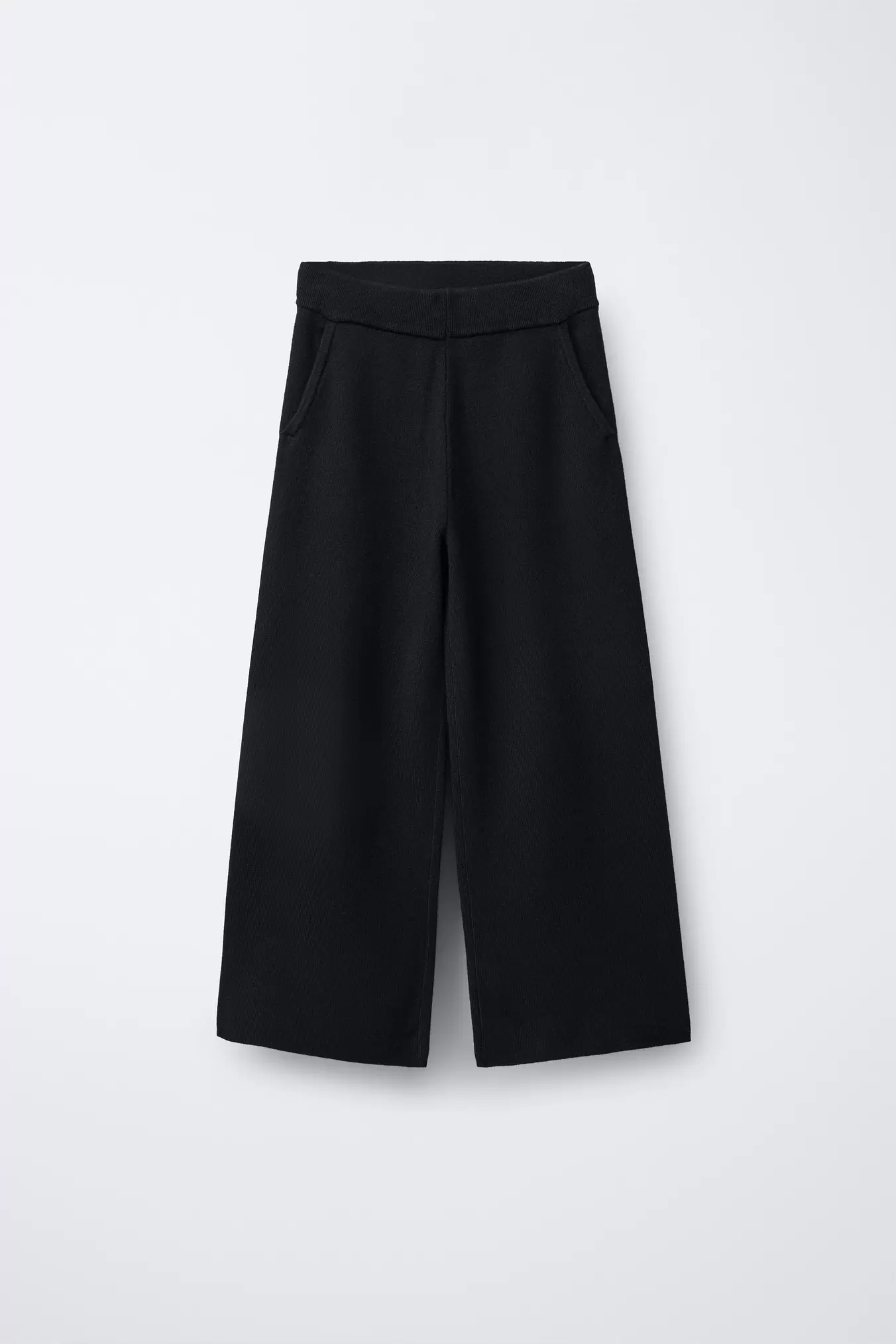 WIDE-LEG KNIT TROUSERS