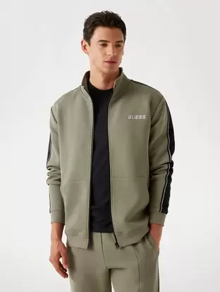 Yan logolu sweatshirt