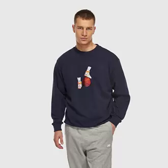 New Balance MNC3411 Lacivert Erkek Sweatshirt