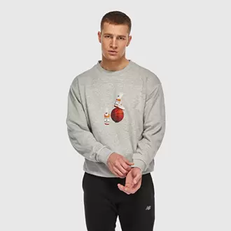 New Balance MNC3411 Gri Erkek Sweatshirt