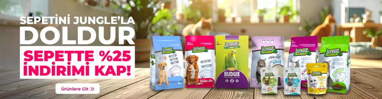 Jungle ürünlerinde sepette %25 indirim!