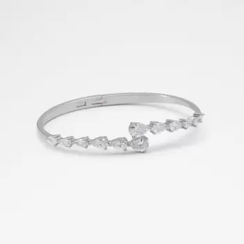 ADRARESIEN Kadın Gümüş Rengi Taşlı Bileklik