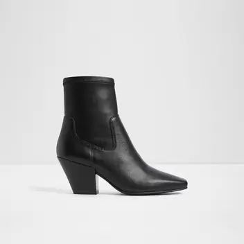 ADWAODITH Kadın Siyah Western Bot