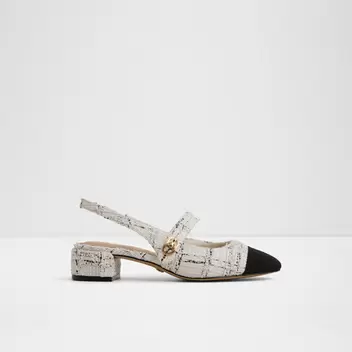 AGATHE Kadın Beyaz Arkası Açık Topuklu Ayakkabı