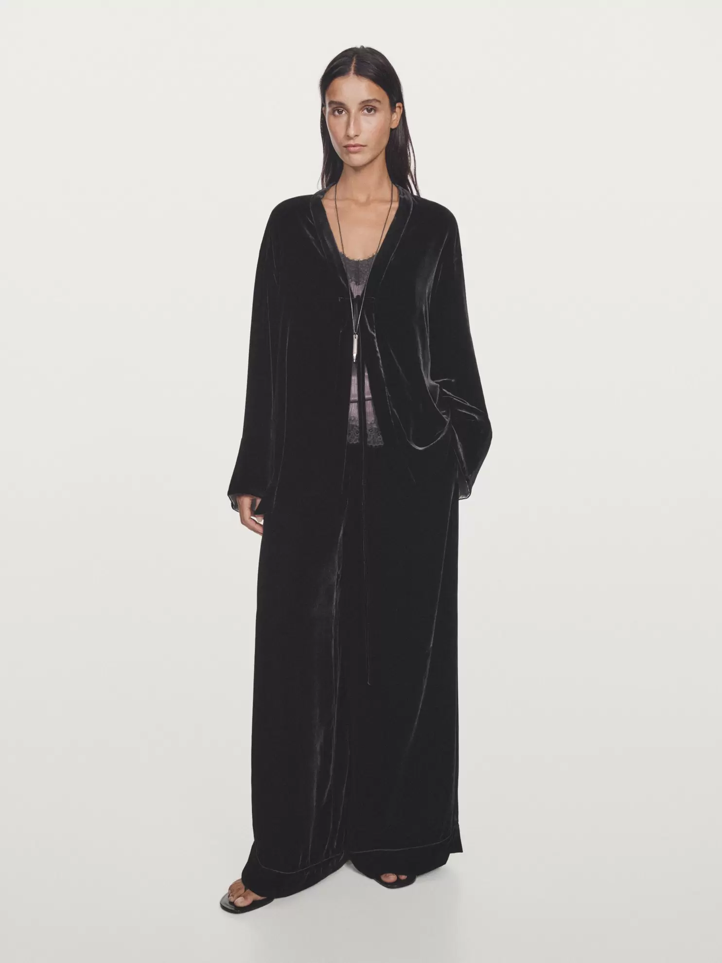 Geniş paça kadife pantolon