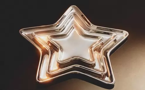 YILDIZ ŞEKLİNDE NOEL TEPSİSİ