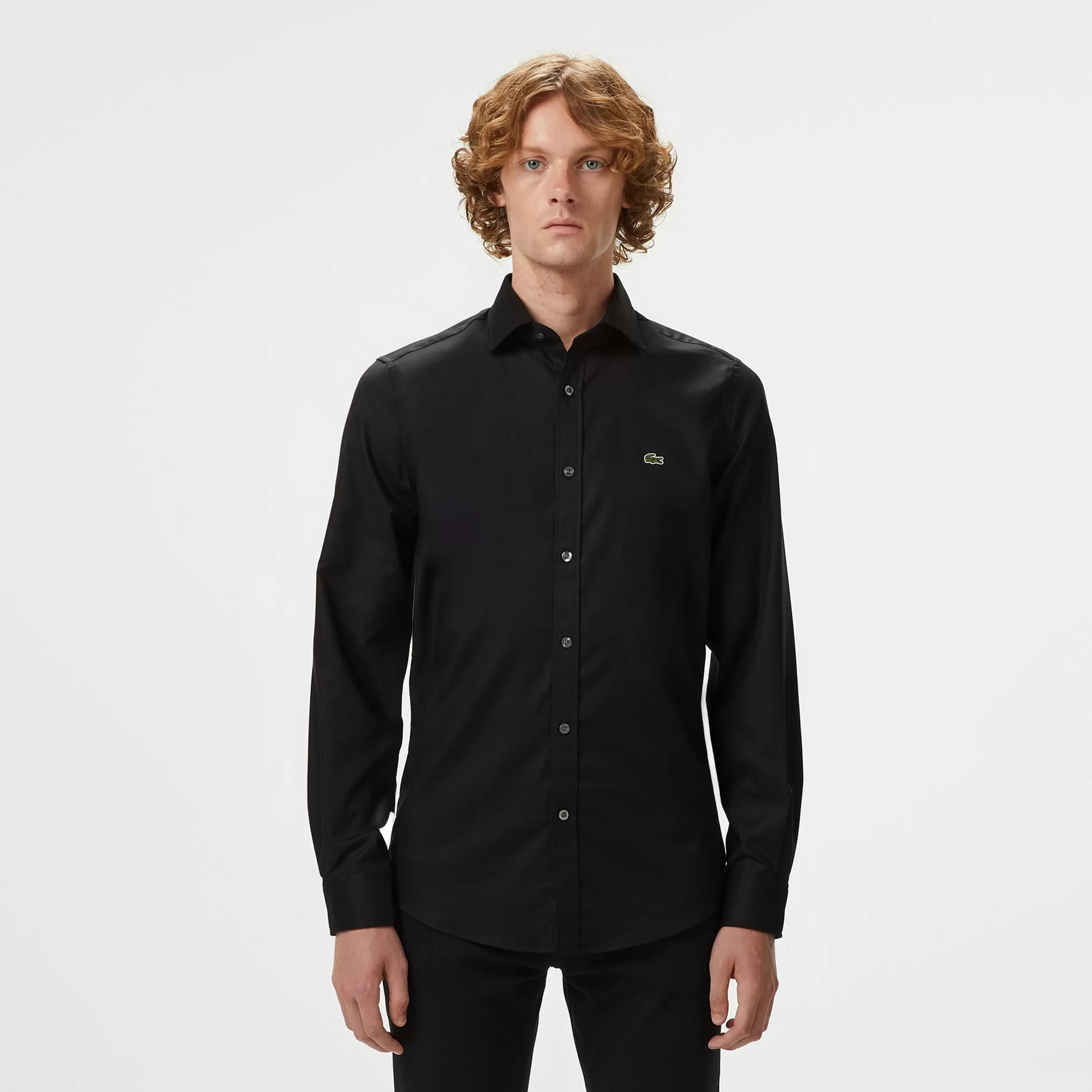 Lacoste Erkek Slim Fit Siyah Gömlek