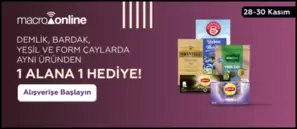 28 - 30 Kasım Demlik, Bardak, Yeşil Ve Form Çaylarda Aynı Üründen 1 Alana 1 Hediye!