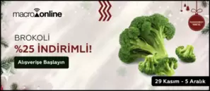 29 Kasım - 5 Aralık Brokoli %25 İndirim