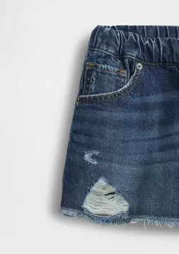 Kız Çocuk | Low Rise UltraSoft Stride Relaxed Denim Şort