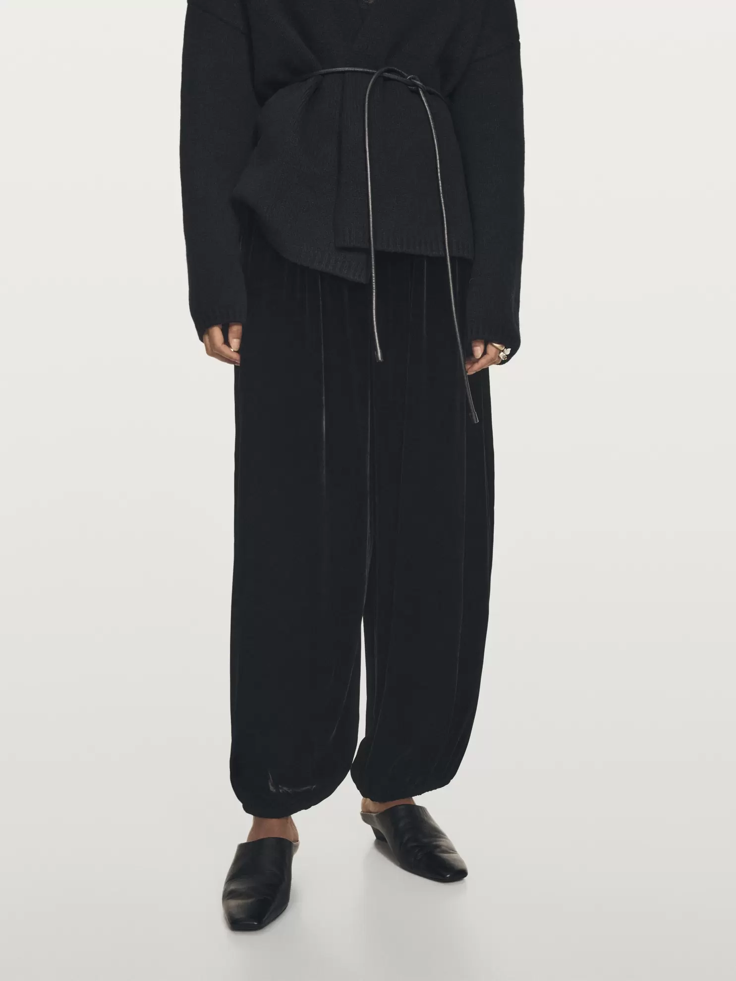 Kadife pareo pantolon