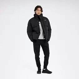 ORIZZONTE-M JACKET Siyah Erkek Kısa Kaban