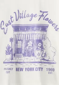 Kız Çocuk | Relaxed Grafik Logo T-Shirt