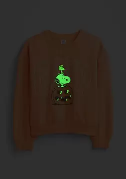 Kız Çocuk | Disney Minnie Mouse Oversized Logo Sweatshirt