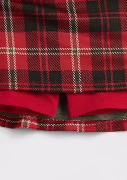 Kız Çocuk | Kareli Pull-On Pileli Şort