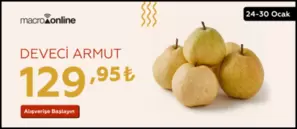 24 - 30 Ocak Armut Deveci 129,95 TL!