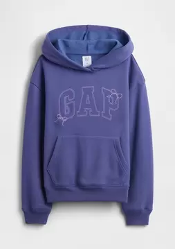 Kız Çocuk | Relaxed Gap Logo Kapüşonlu Sweatshirt