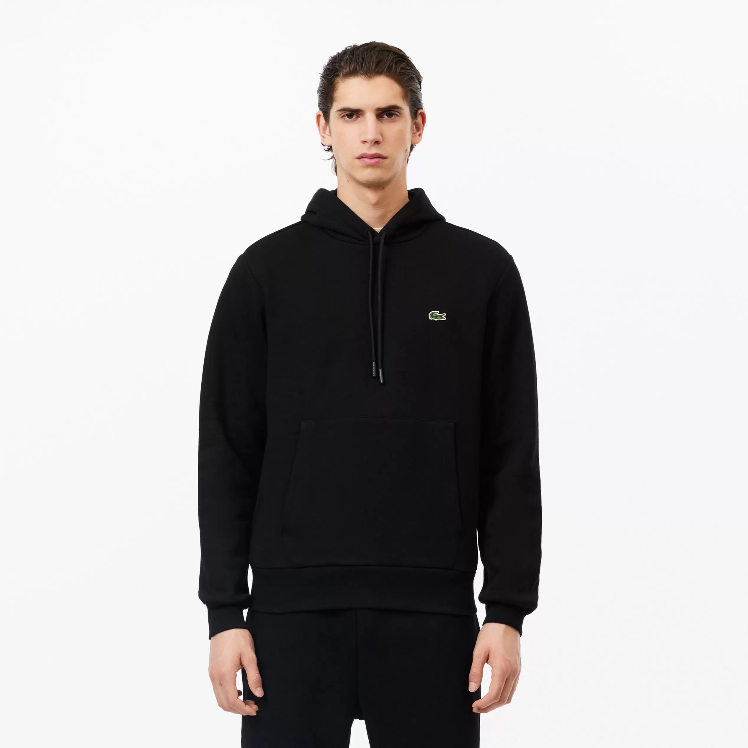 Erkek Classic Fit Kapüşonlu Siyah Sweatshirt