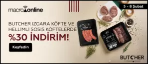 5 - 8 Şubat Butcher Izgara Köfte ve Dana Hellim Sosiste %30 İndirim!