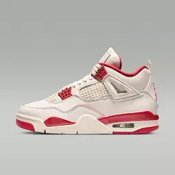Air Jordan 4 Retro "Pale Ivory and Tough Red"