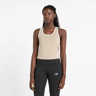 New Balance WT51401 Bej Kadın Tişört