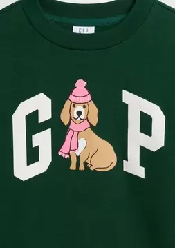 Kız Çocuk | Grafik Logo Baskılı Sweatshirt