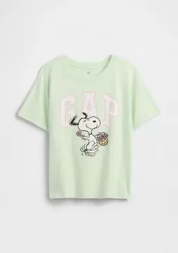 Kız Çocuk | Peanuts Oversized Logo T-Shirt