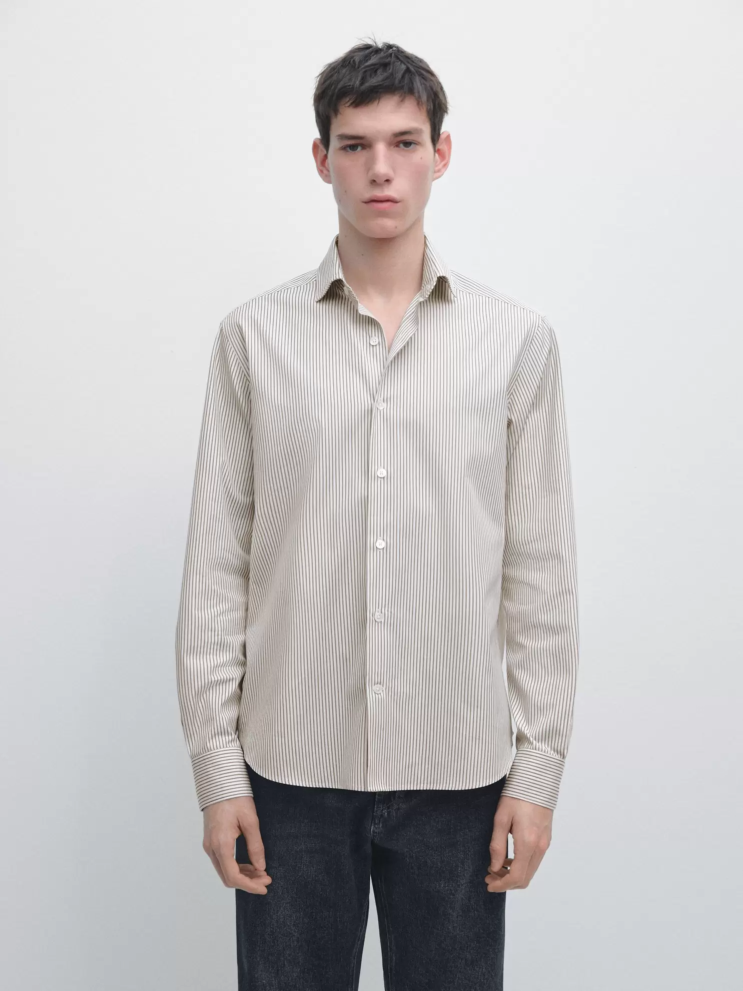 Pamuklu poplin gömlek